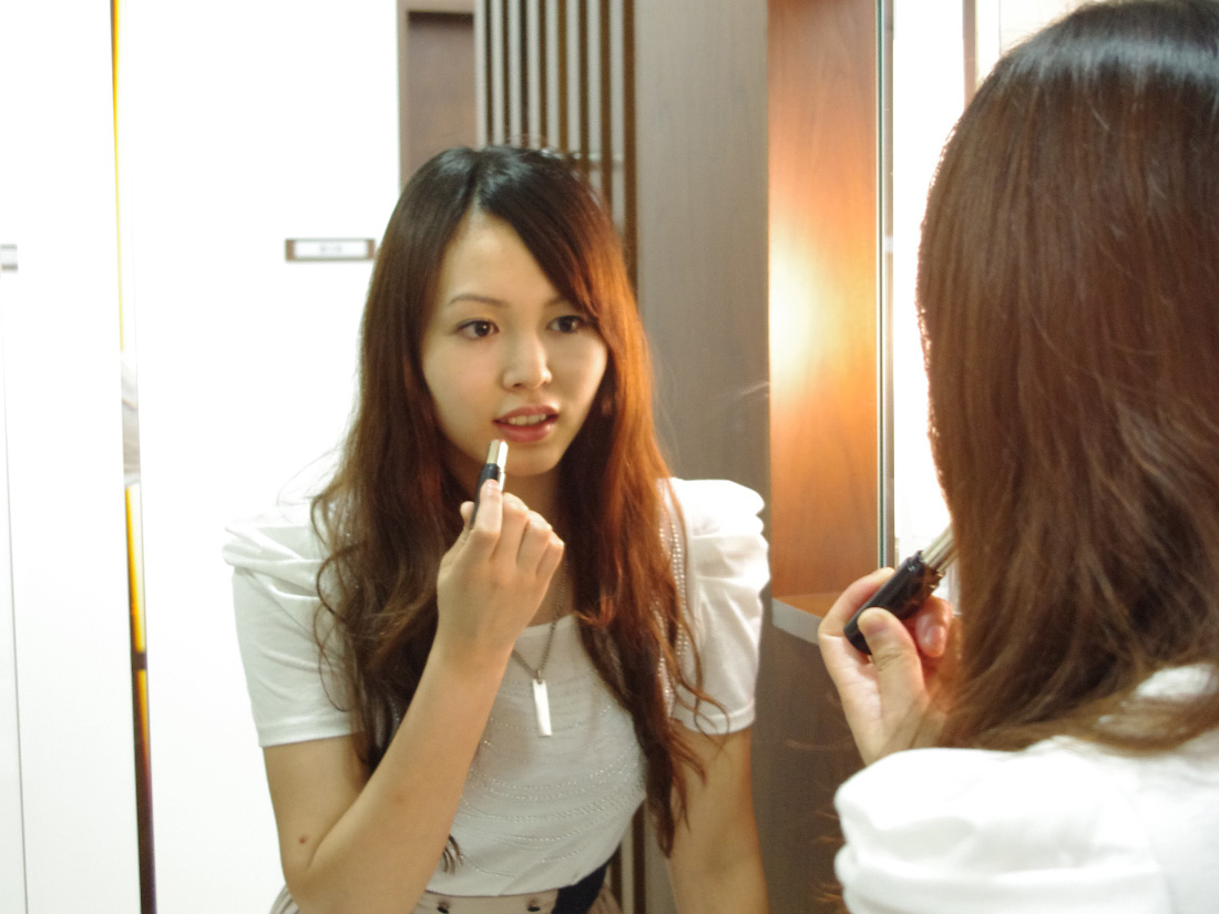 術後のメイク術後の帰宅